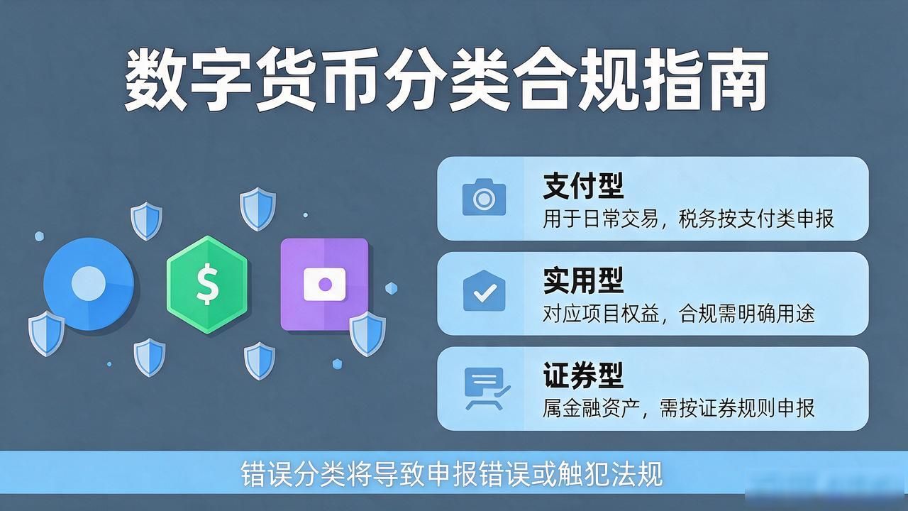 数字货币归类_数字货币三大分类及税务合规要求 如何区分支付型实用型证券型代币 数字资产分类不清的税务风险