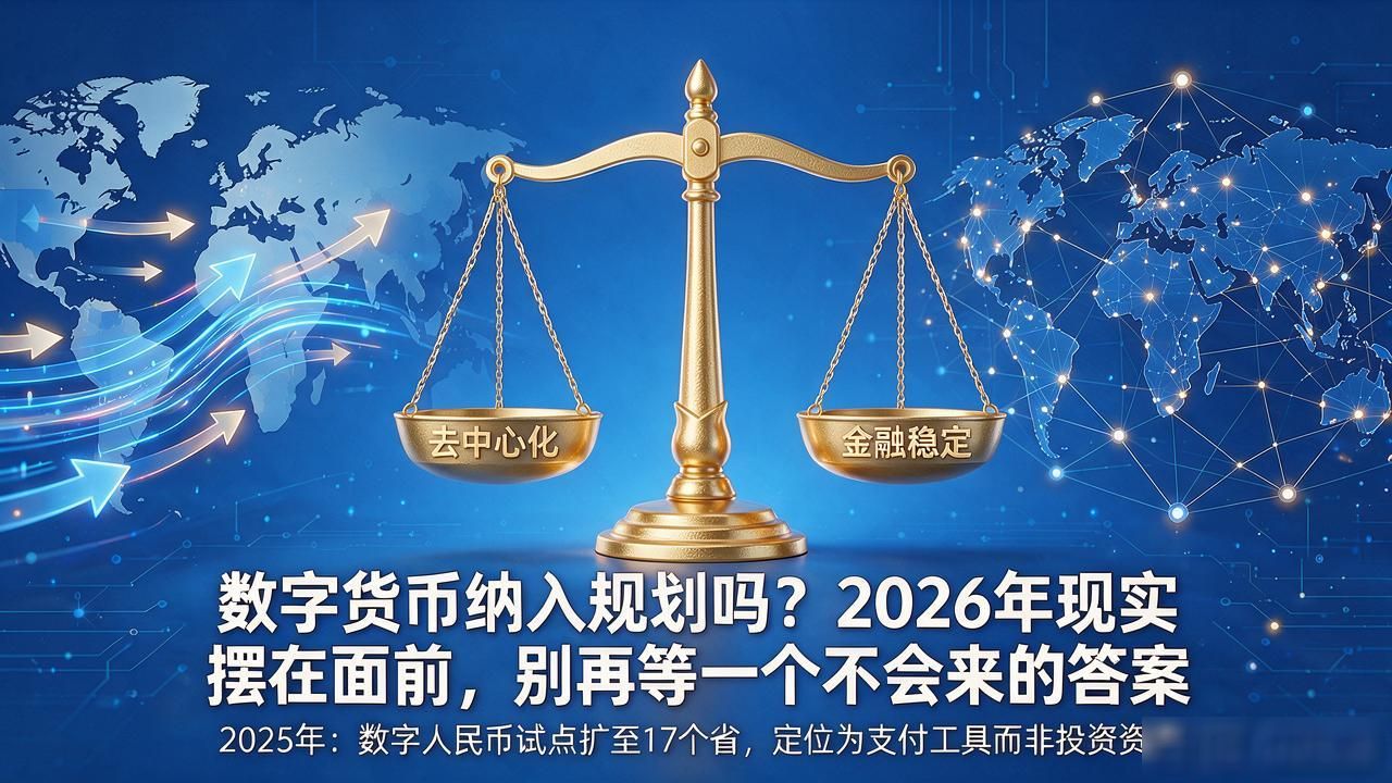 数字货币纳入规划吗？2026年现实摆在面前，别再等一个不会来的答案