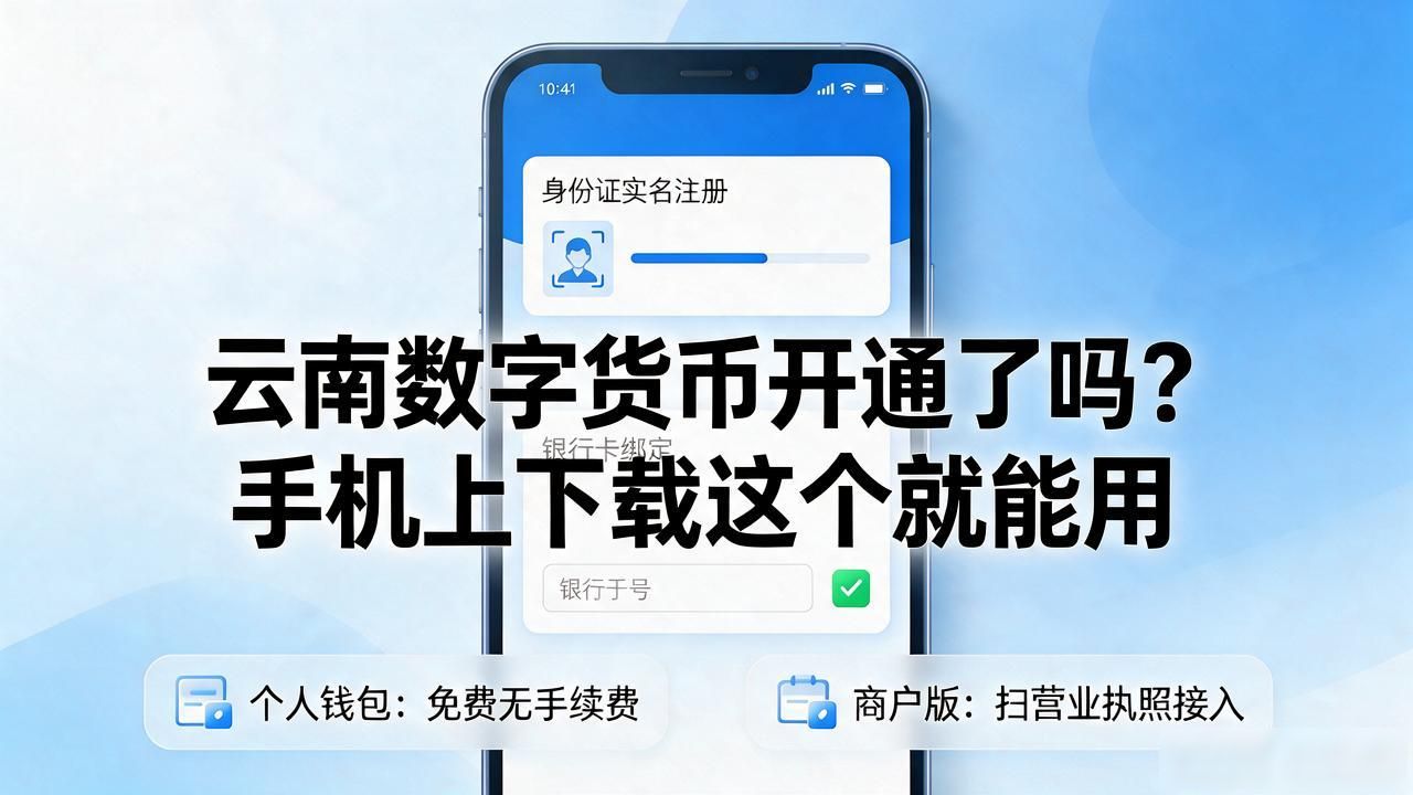 云南数字货币开通了吗？手机上下载这个就能用