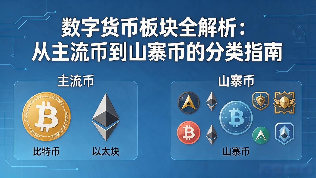 数字货币的板块区分_数字货币主流币稳定币山寨币板块划分 加密货币板块风险收益特征 投资者加密货币资产配置认知框架