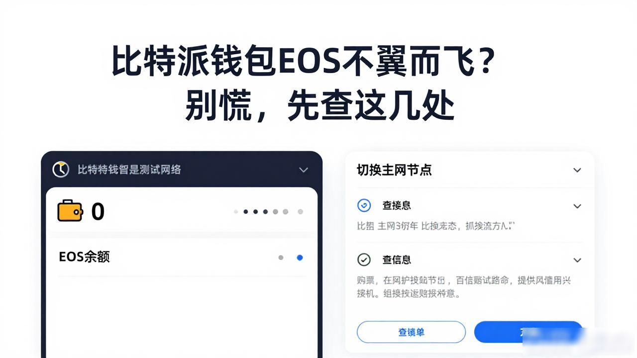 比特派钱包EOS不翼而飞？别慌，先查这几处