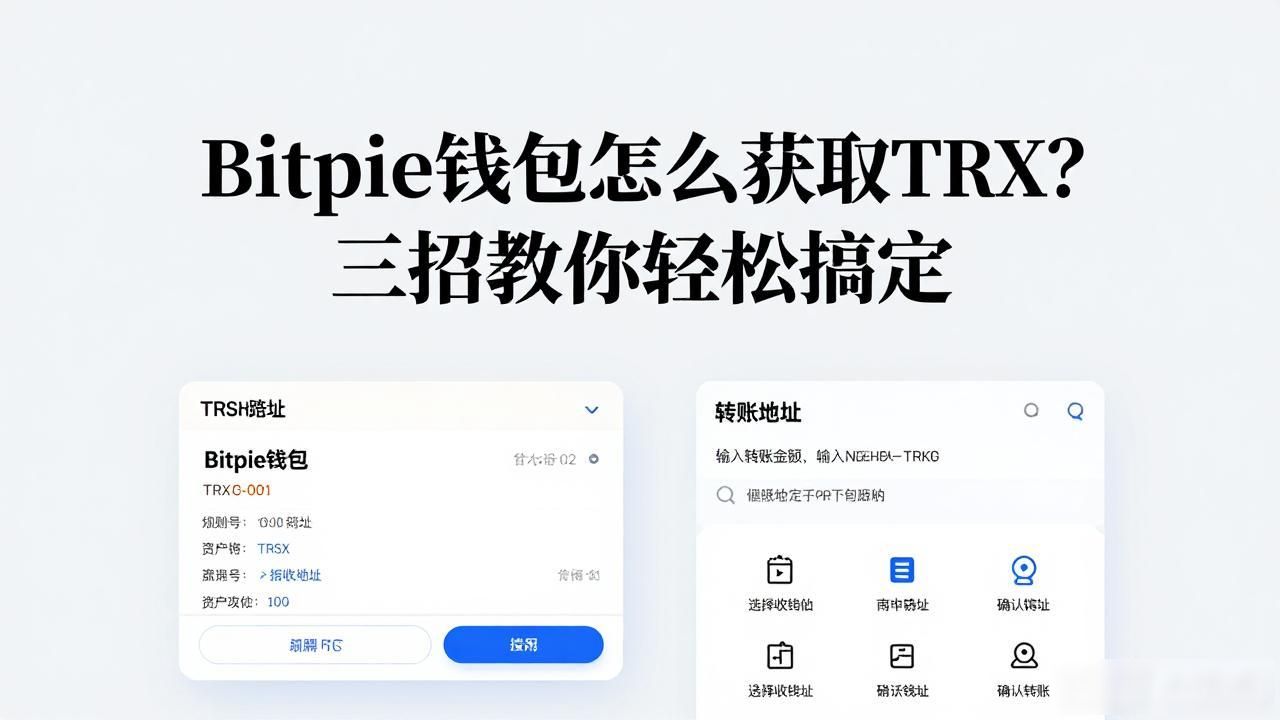 Bitpie钱包怎么获取TRX？三招教你轻松搞定