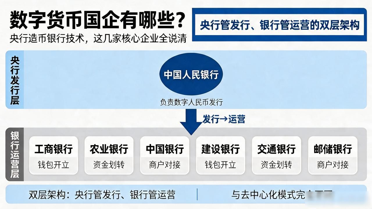 数字货币国企有哪些？央行造币银行技术，这几家核心企业全说清