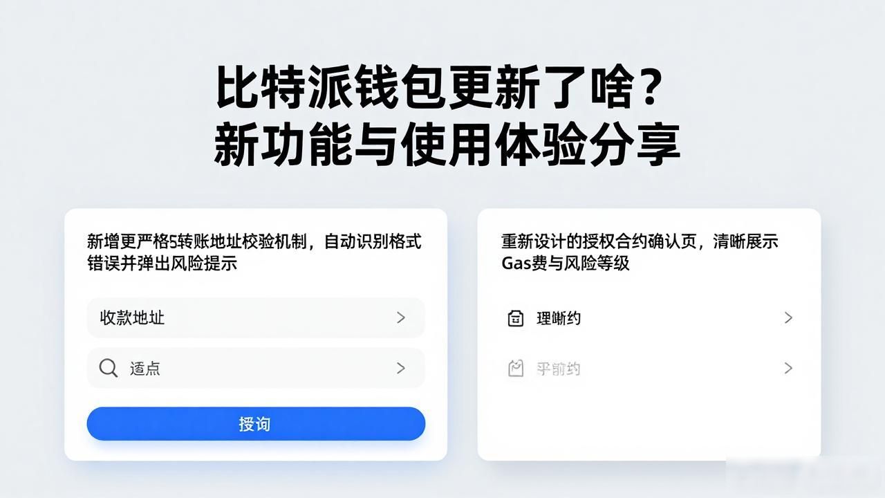 比特派钱包更新了啥？新功能与使用体验分享