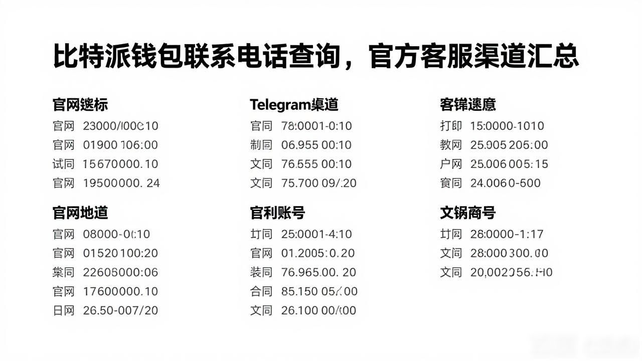 比特派钱包客服渠道_比特派钱包官方联系电话_比特派钱包联系电话