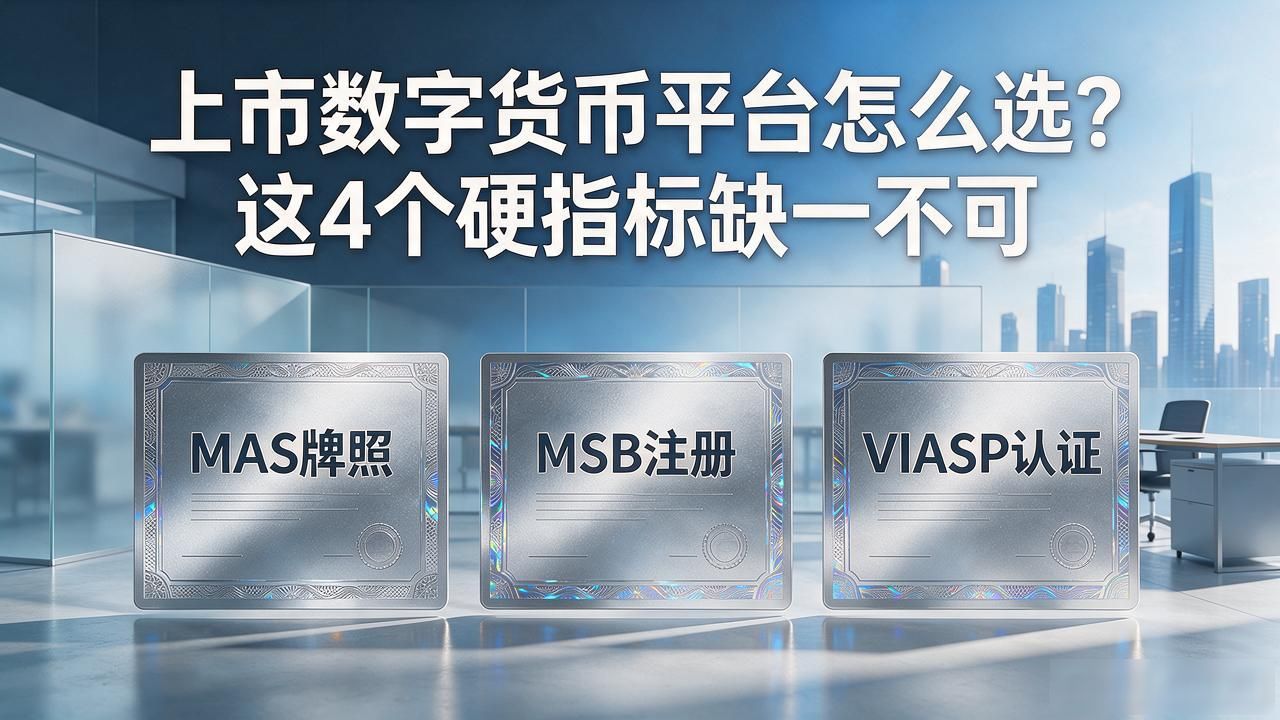 上市数字货币平台怎么选？这4个硬指标缺一不可