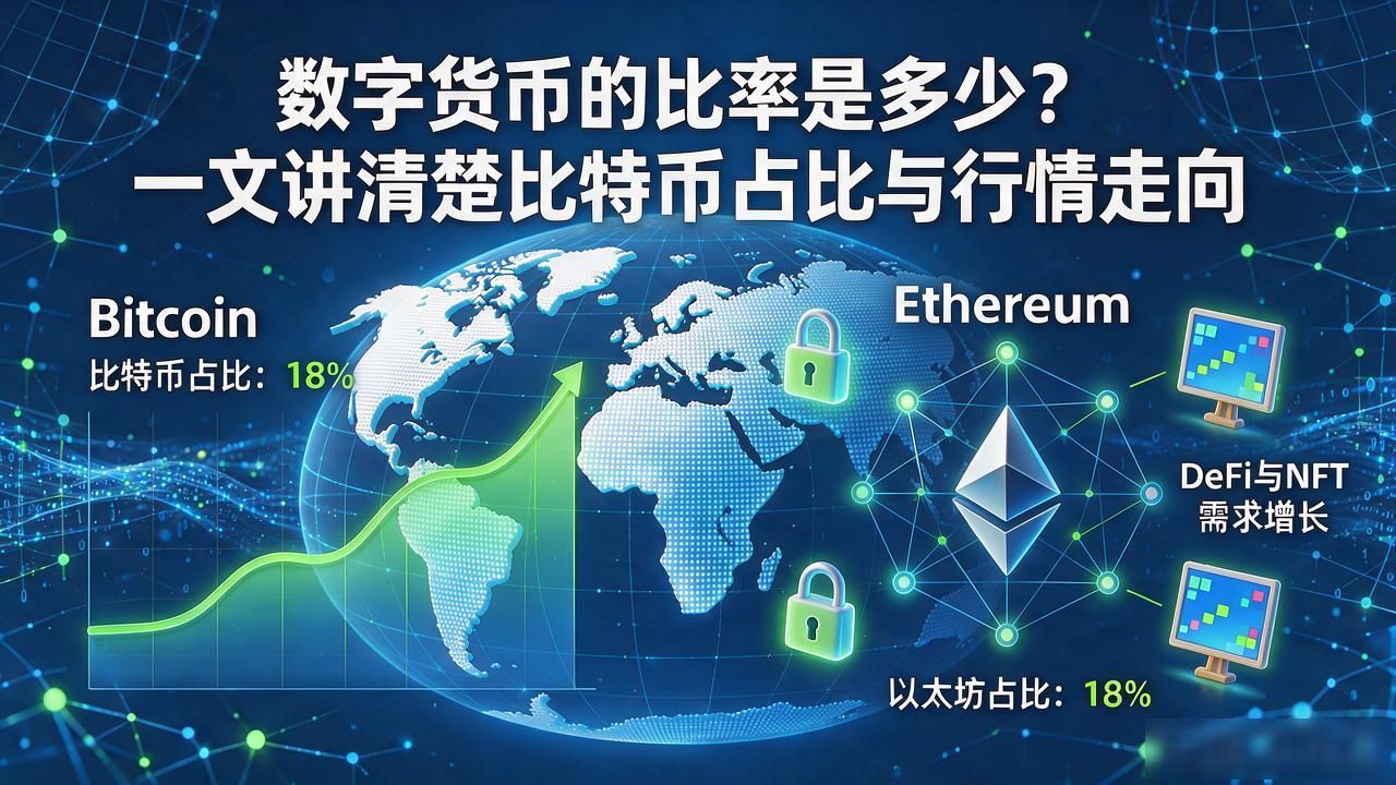 数字货币的比率是多少？一文讲清楚比特币占比与行情走向