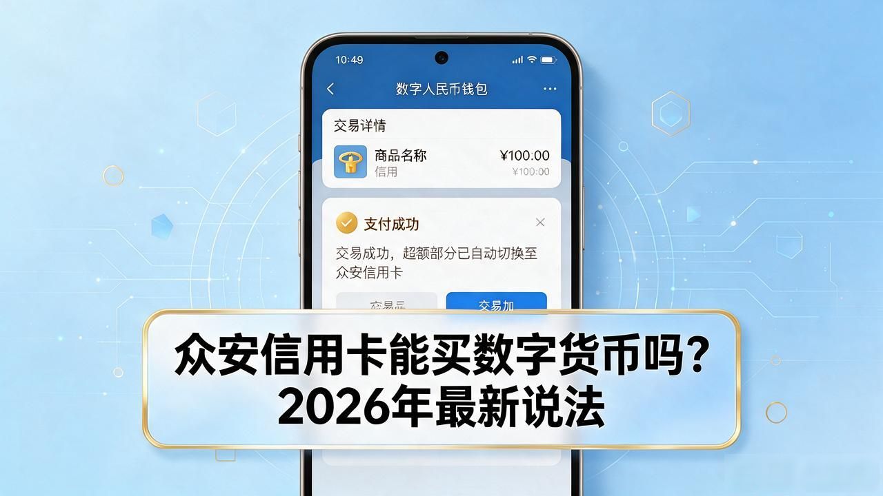 众安信用卡 数字货币_众安信用卡能否购买USDT_数字人民币与信用卡联动扣款