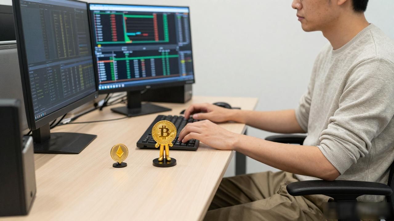 数字货币创意摆件 桌面潮流装饰 比特币以太币手办