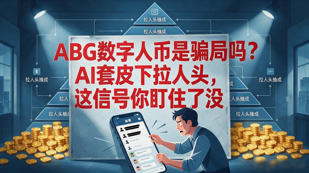 ABG数字货币是骗局吗？AI套皮下拉人头，这信号你盯住了没