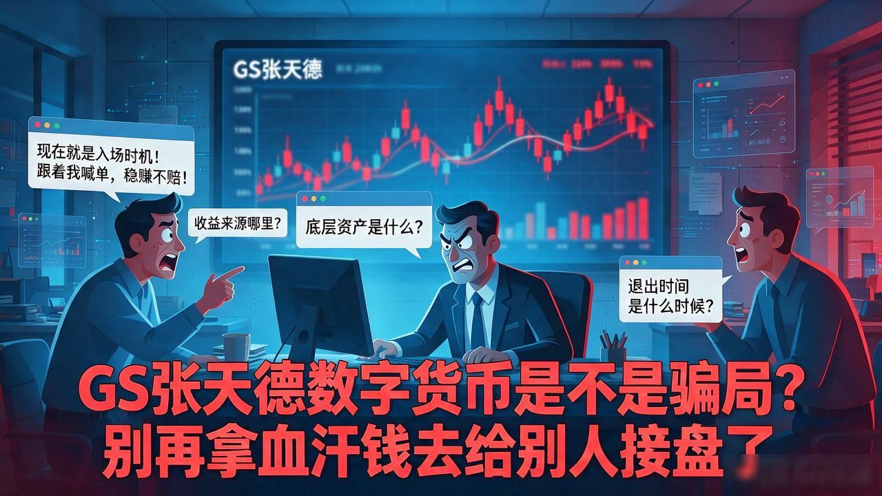 GS张天德数字货币是不是骗局？别再拿血汗钱去给别人接盘了
