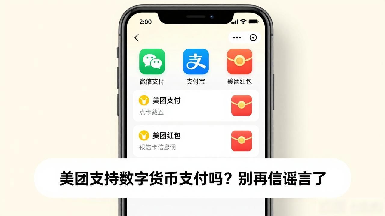 美团支持数字货币支付吗？别再信谣言了