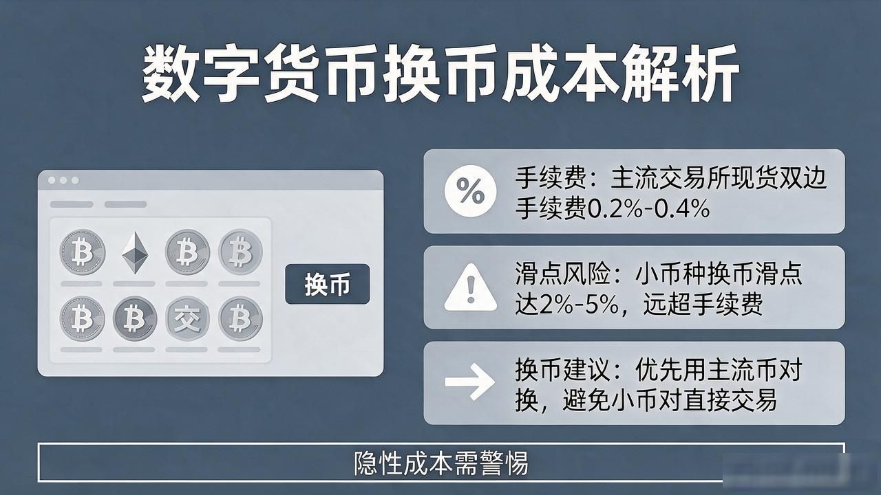数字货币中的币种转换_中心化交易所现货交易限价单技巧_数字货币BTC换ETH手续费与滑点风险