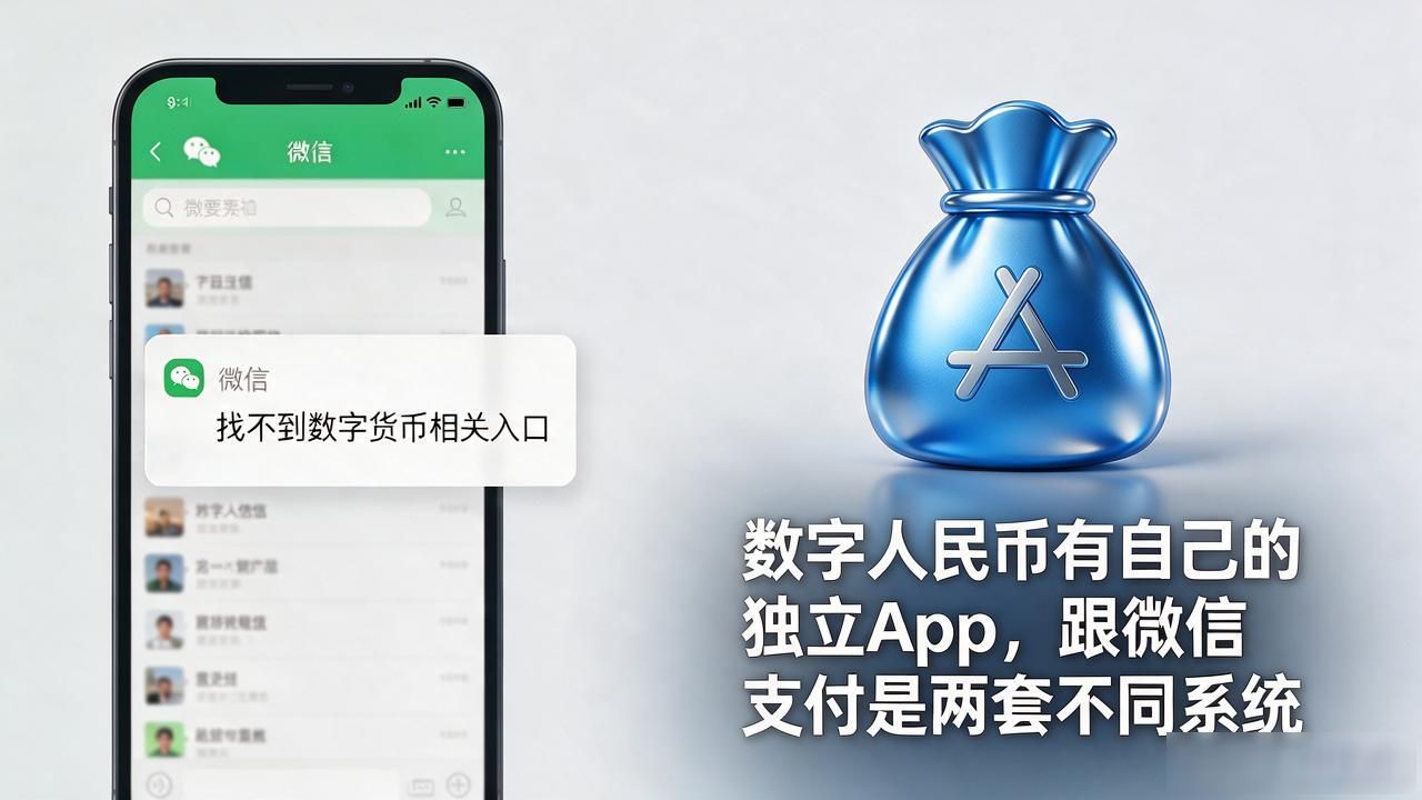 央行数字货币使用方法_数字人民币独立App_微信找不到数字货币