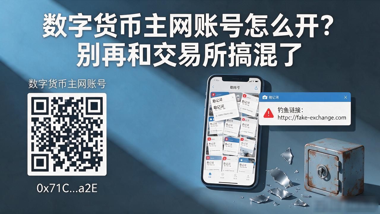 数字货币主网账号怎么开？别再和交易所搞混了