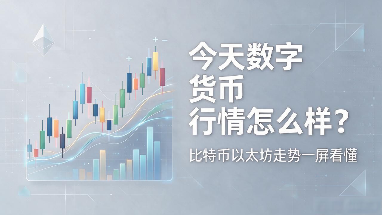 今天数字货币行情怎么样？比特币以太坊走势一屏看懂