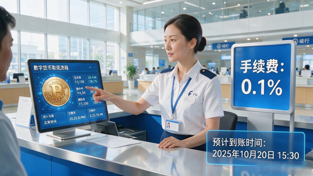 买了数字货币能取现吗？银行柜员说清取现流程、到账时间和注意事项
