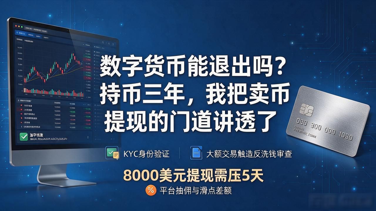 数字货币能退出吗？持币三年，我把卖币提现的门道讲透了