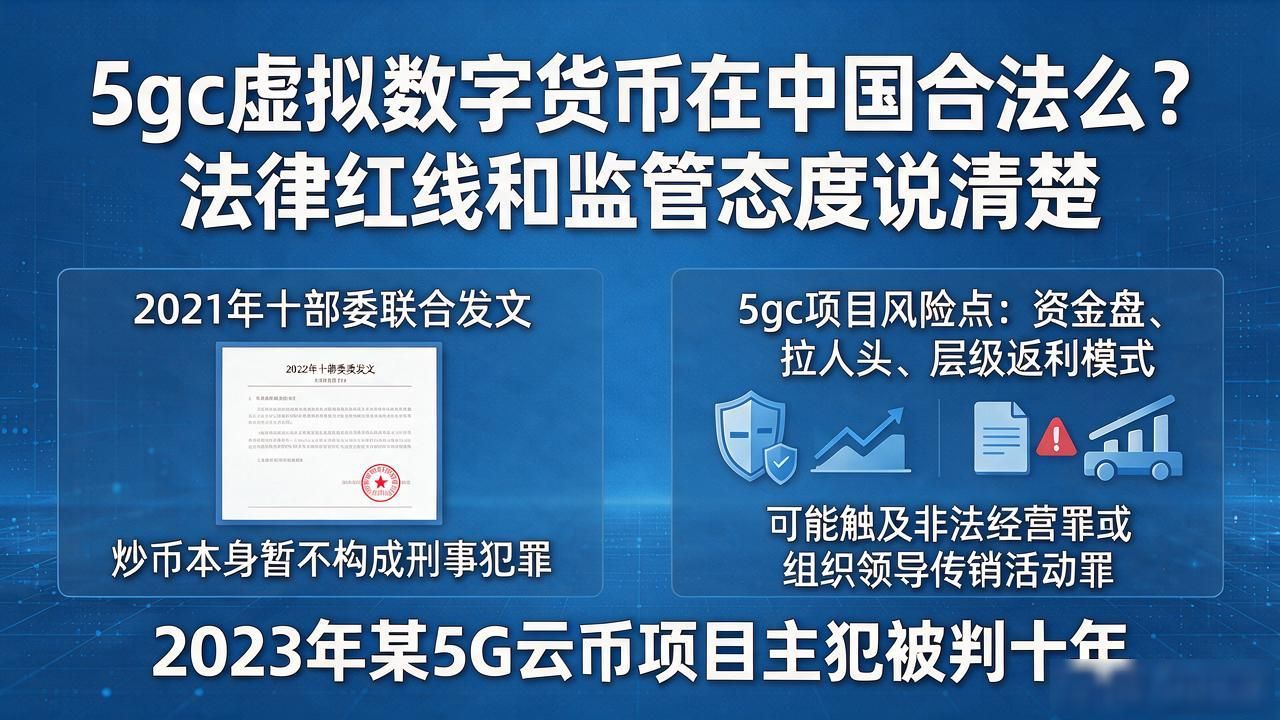 5gc虚拟数字货币在中国合法么？法律红线和监管态度说清楚