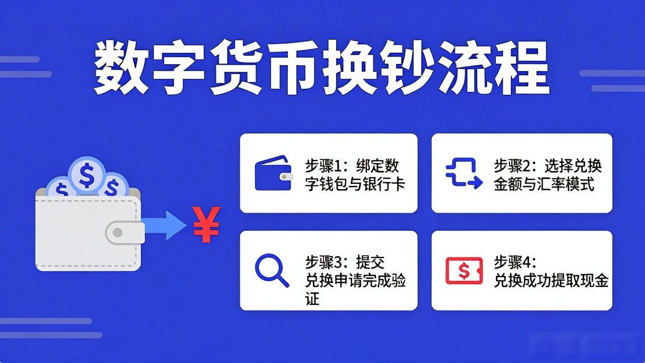 数字人民币兑换现金流程_数字货币换钞_银行数字货币提现操作