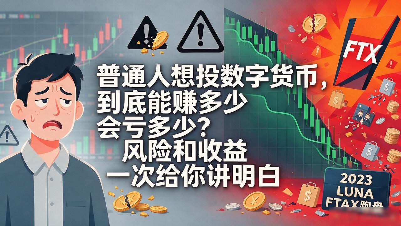 普通人想投数字货币，到底能赚多少会亏多少？风险和收益一次给你讲明白