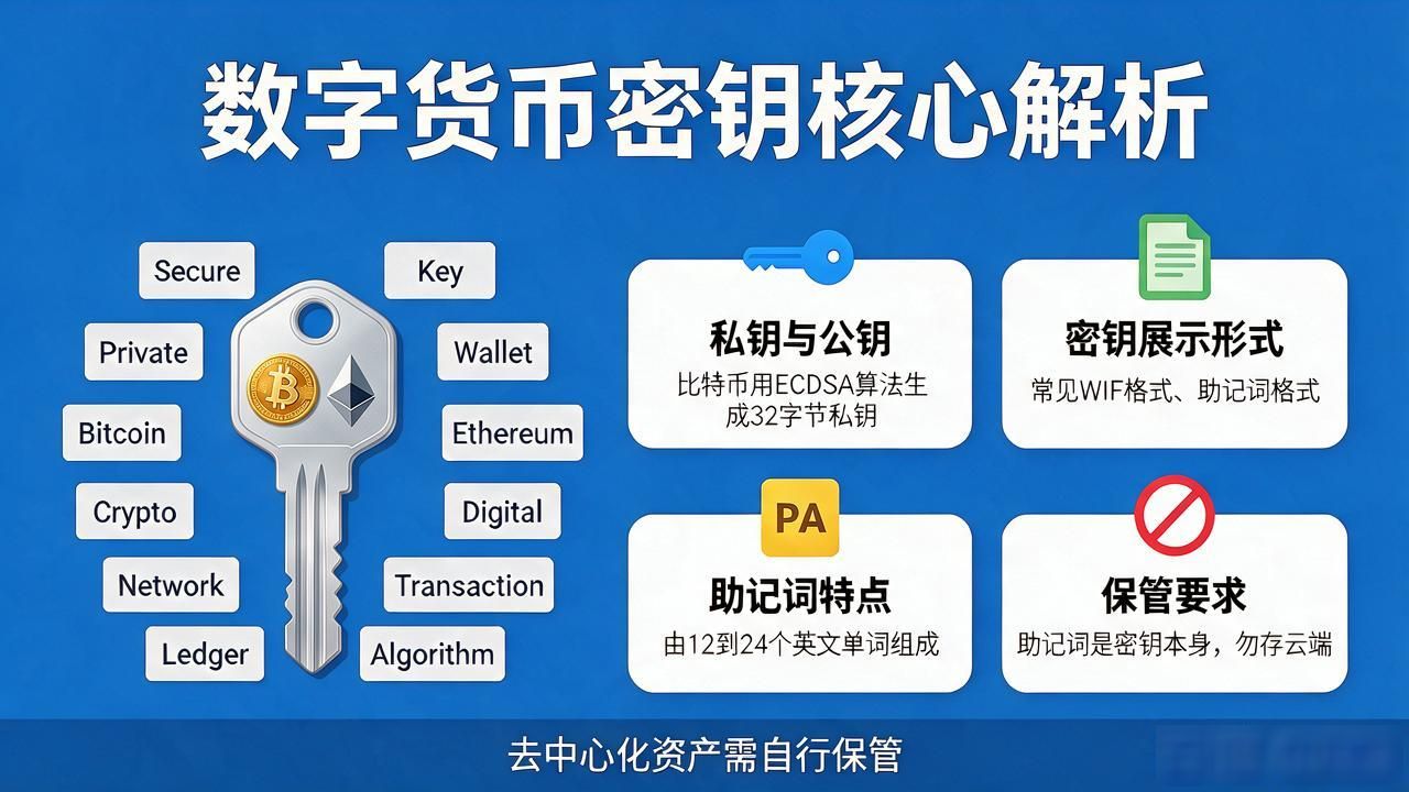 数字货币密钥是什么？一文看懂私钥和公钥的区别及保管方法
