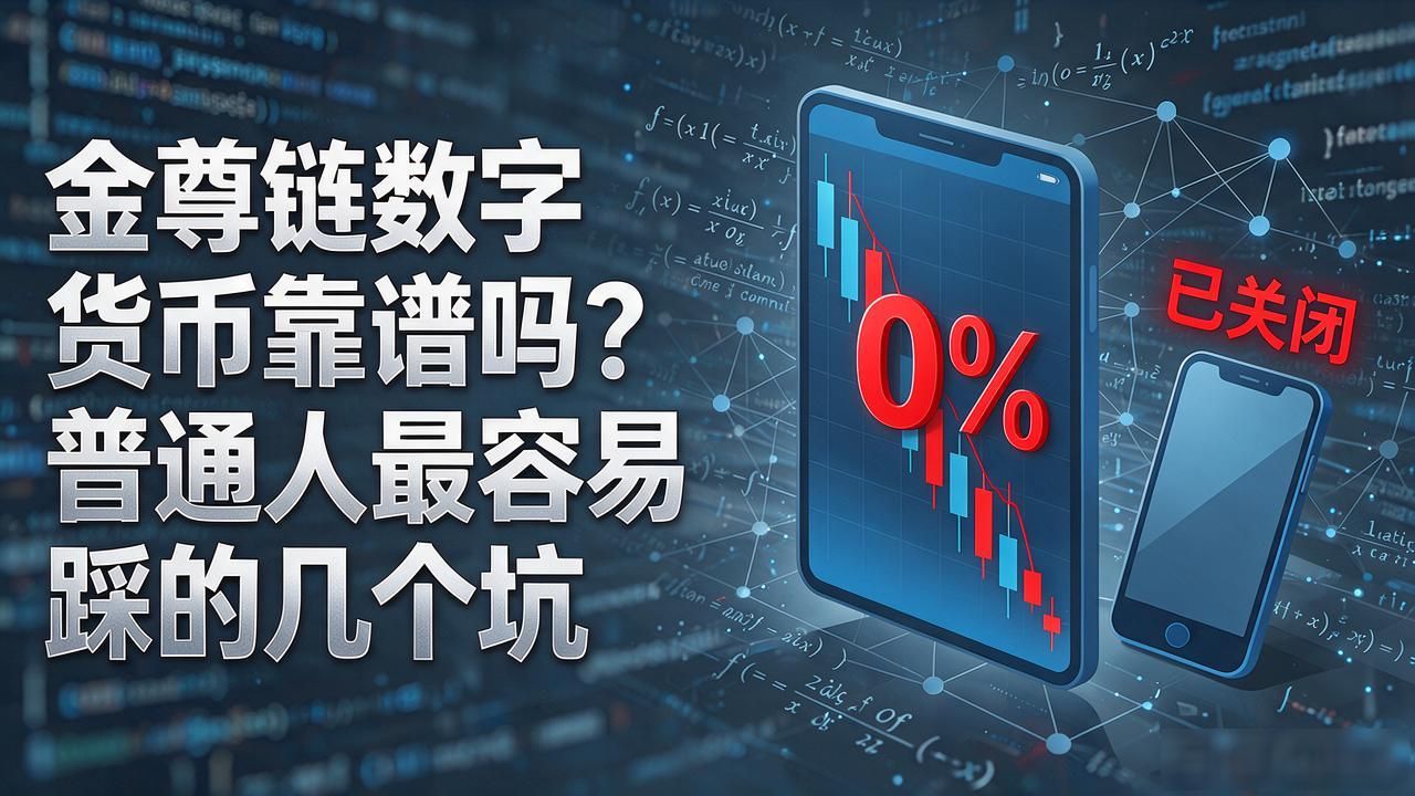金尊链数字货币靠谱吗？普通人最容易踩的几个坑