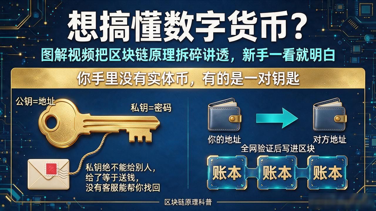 想搞懂数字货币？图解视频把区块链原理拆碎讲透，新手一看就明白