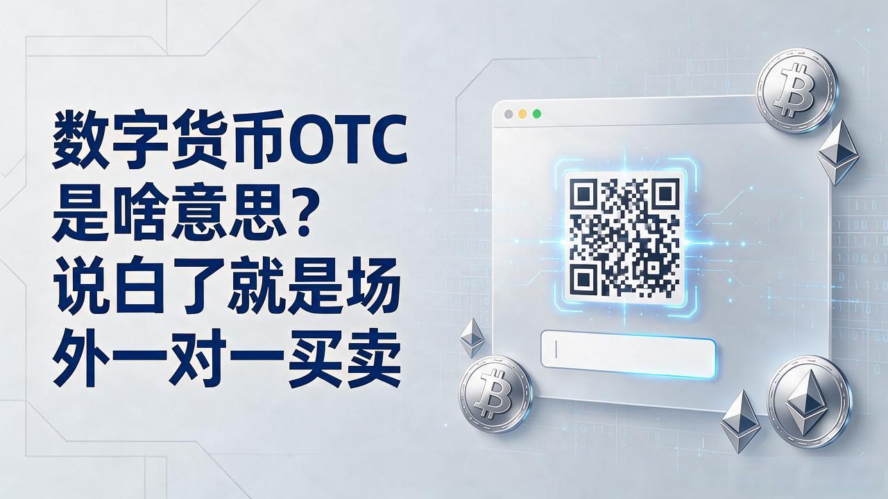 数字货币OTC是啥意思？说白了就是场外一对一买卖