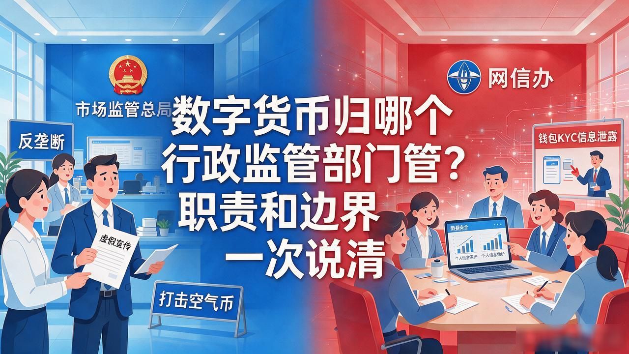 想了解数字货币归哪个行政监管部门管？职责和边界一次说清