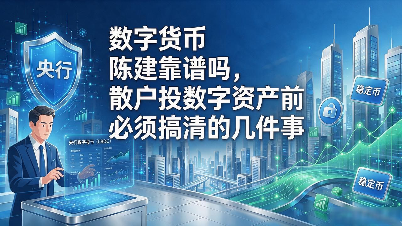 数字货币陈建靠谱吗，散户投数字资产前必须搞清的几件事