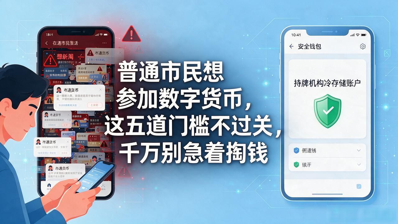 普通市民想参加数字货币，这五道门槛不过关，千万别急着掏钱