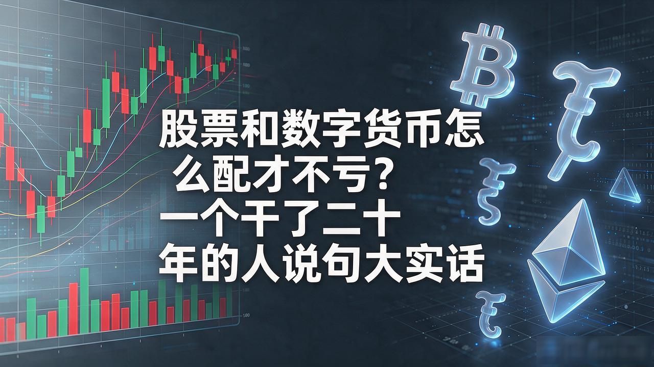 股票和数字货币怎么配才不亏？一个干了二十年的人说句大实话