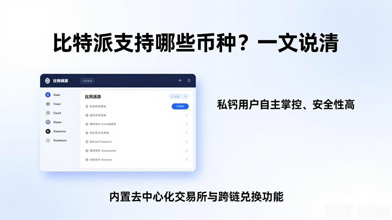 比特派支持哪些币种？一文说清