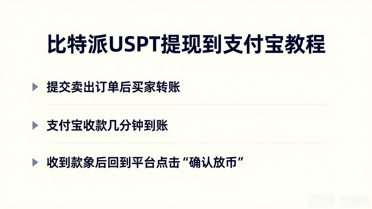 比特派USDT提现到支付宝教程