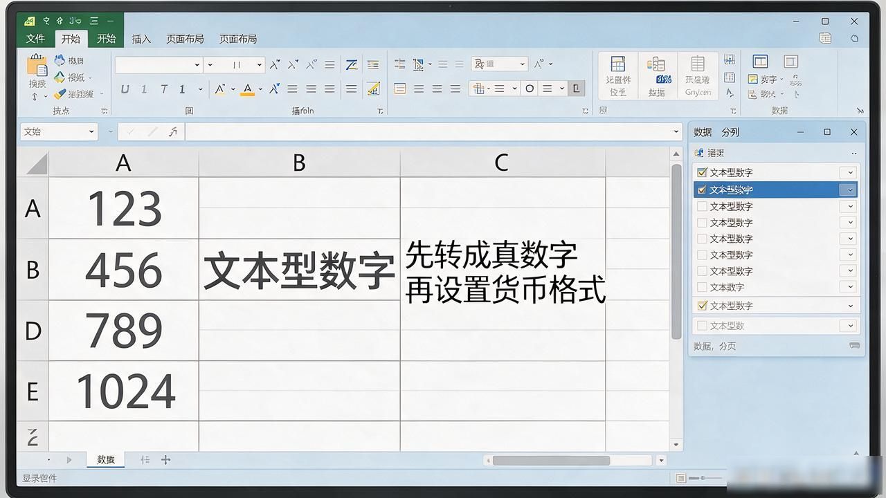 Excel数字格式怎么改成货币格式，¥符号加小数位一次搞定